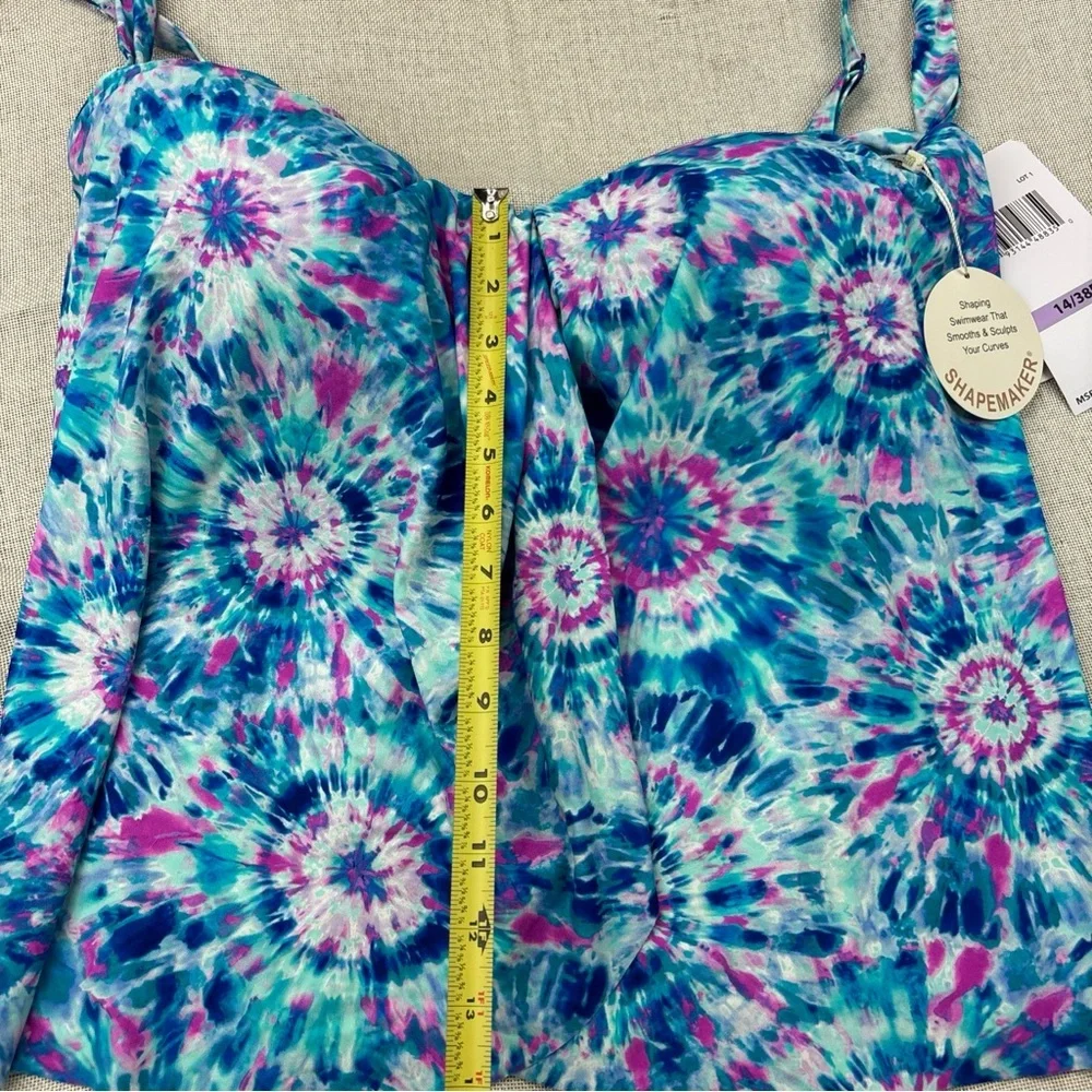 Coco Reef Women's Contours Clarity Draped Tankini Top Size 14/38D